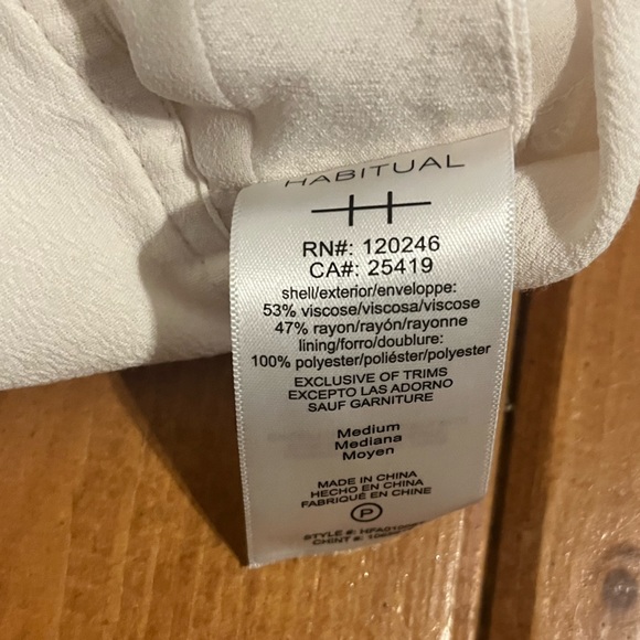 Habitual Camryn Side Tie Racerback Tank Sz M - Picture 6 of 6